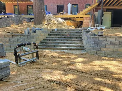 Retaining wall project by NC Landscaping, photo 1